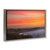 Stupell Industries Orange Sunset over Shoreline Floating Frame Canvas Art, Brown, 31" x 21" - 2 of 4