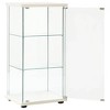 vidaXL Storage Cabinet Bookshelf 4-Shelf Glass Display Cabinet Tempered Glass - 3 of 4