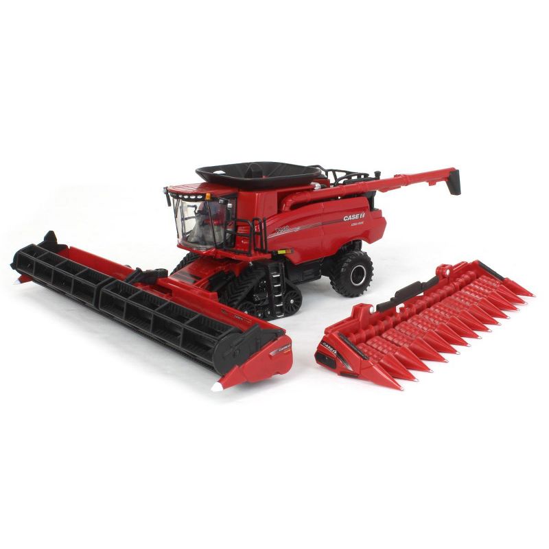 ERTL 1/64 Case IH 7250 Tracked Combine with Corn & Grain Heads Prestige Collection 44327, 1 of 9