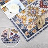 Washable Rug Boho Distressed Rug Stain Resistant Moroccan Accent Carpet - 4 of 4