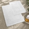 Non-Slip Machine Washable Solid Cotton 2 Piece Bathroom Rug Set by Blue Nile Mills - 2 of 4