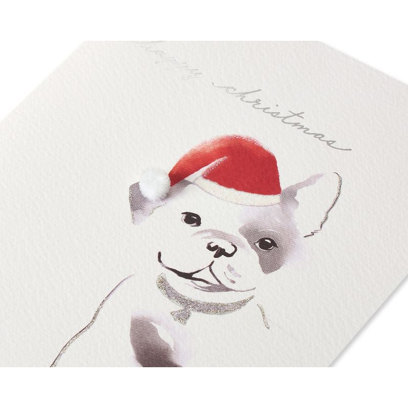 Christmas Card Santa Frenchie Red - PAPYRUS, 5 of 6