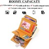 BEAFUP Small Wallet for Women,Rfid Blocking Genuine Leather Bifold Wallet Holder for Women with Zipper Coin Pocket 2 ID Windows - 4 of 4