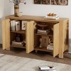 59" Modern Wood Sideboard Buffet Cabinet with Adjustable Shelves,4-Door Storage Console for Dining Room or Living Room-Baofuwish - 3 of 4