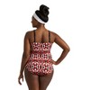 Women's Plus Size Lola Zip Front One Piece Swimsuit - Always for Me - 3 of 4