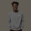 Dalix Lightning (Glow in the Dark) Embroidered Crewneck Fleece Sweatshirt Pullover Mens - 2 of 4