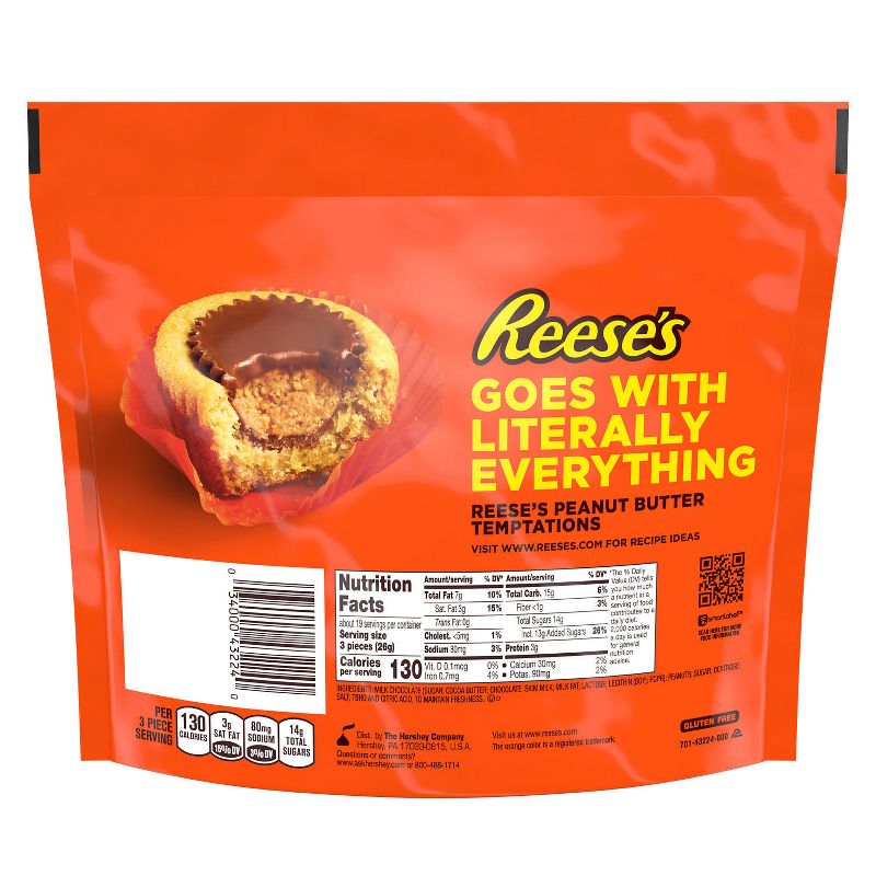 Reese&#39;s Miniatures Milk Chocolate Peanut Butter Cups Candy - 17.6oz, 4 of 9