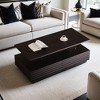 Modern Rectangular LED Lights Coffee Table with 2 drawers in 47.2"  - Leovsnove - 2 of 4