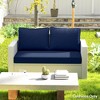 Outsunny 2 Seater Patio Furniture Cushions, 5 in Outdoor Loveseat Cushions with Removable Cover, Replacement Cushions for Outdoor Furniture - 3 of 4