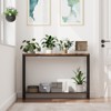 Console Table, Industrial Style Two-Tier Narrow Sofa Table with Shelf, Ideal for Entryway, Living Room, Hallway, Foyer, Corridor, or Office - 4 of 4