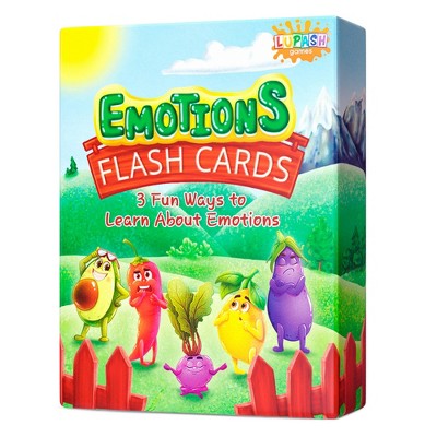 Lupash Games Emotions Flash Cards to Help Develop Social Skills, 2-8 Players