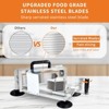 1/4"+3/8"+3/16" Stainless Steel Tomato Slicer | Heavy-Duty Commercial Manual Cutter with Non-Slip Feet | Ideal for Tomatoes - 3 of 4