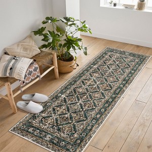 Washable Rug for Living Room Vintage Traditional Area Rugs for Bedroom Soft Non Slip Thin Stain Resistant Carpet Indoor - 1 of 4