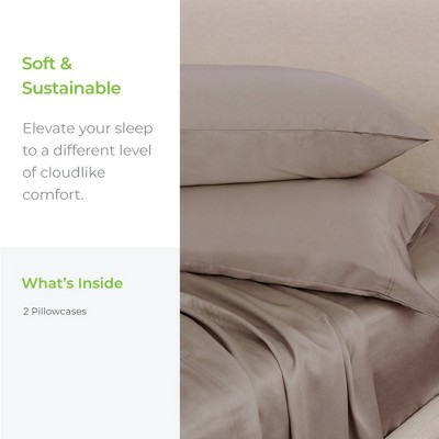 Beach Linen Organic Cotton Twill Pillowcase Set, Standard/Queen