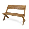 Modern Slat Design Gaylor Bench for outdoor dining and backyard-Christopher Knight Home - 2 of 4