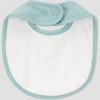 Carter's Just One You®️ Baby 3pk Bib - Navy Blue/Gray: Cotton Polyester Blend, 0-24 Months, 8x8 Inches, Set of 3 - 3 of 3