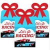 Big Dot of Happiness Let's Go Racing - Racecar - Square Favor Gift Boxes - Race Car Birthday Party or Baby Shower Bow Boxes - Set of 12 - image 2 of 4