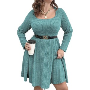 Plus Size Sweater Dress Plus Sweater Dress Casual  sweater dress - 1 of 1