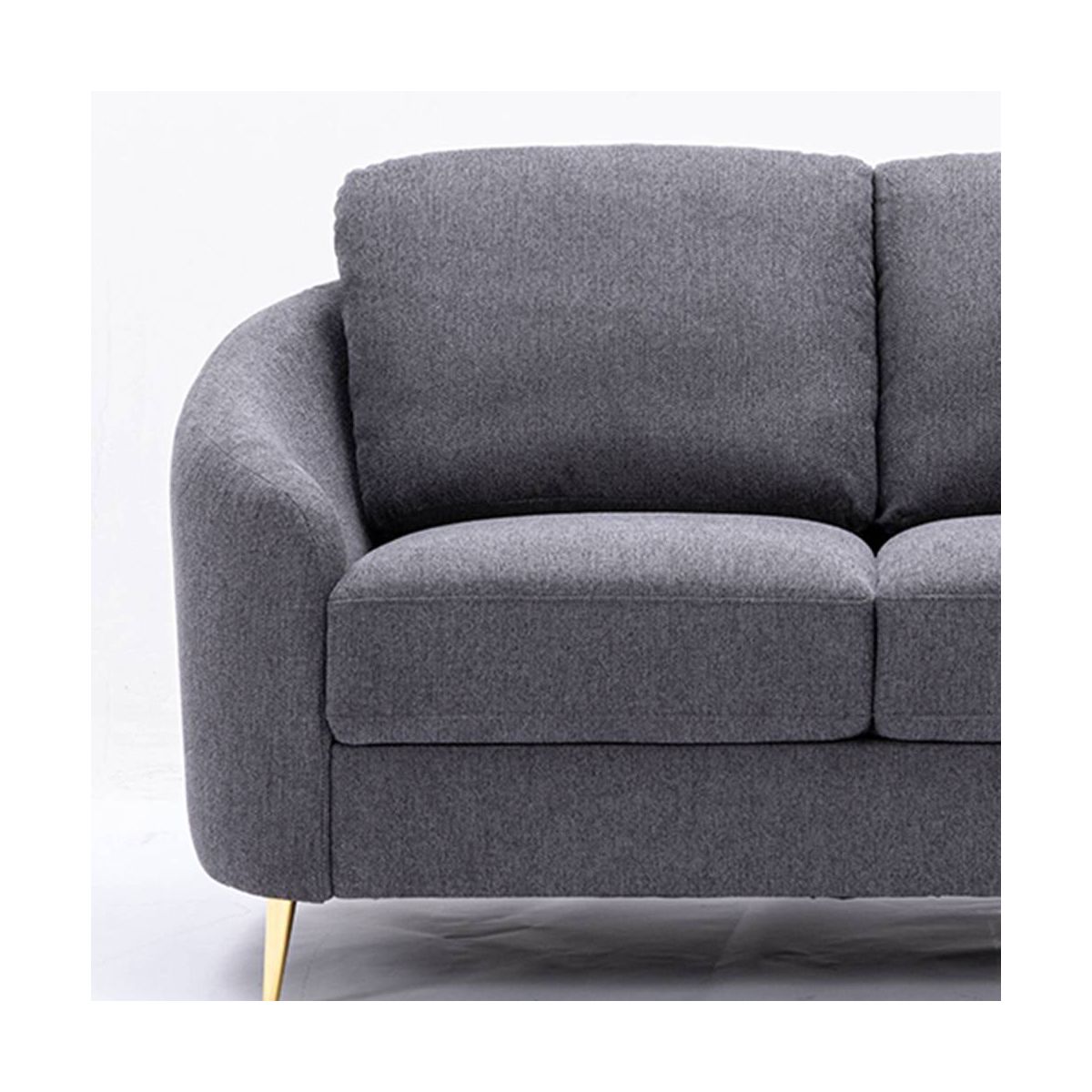 60" Yuina Sofa Gray Linen - Acme Furniture - thumbnail 2