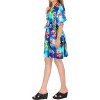 LA LEELA Women's Beachwear Swim Beach Dress Cover Ups for Christmas Bathing Suit Cover up Swimsuit Coverups for Women XL-XXL Blue - 2 of 4