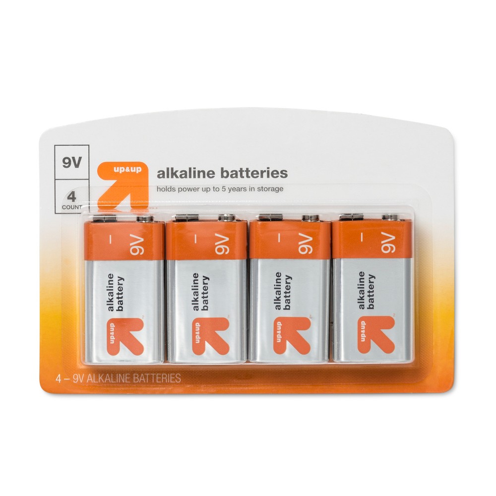 Photos - Battery 9V  - 4ct - up & up™