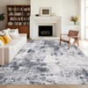 Modern Abstract Large Living Room Bedroom Area Rugs, Soft Non Slip Contemporary Throw Carpet for Dining Room - 2 of 4
