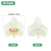 Unique Bargains Silk Plastic Durable Handcrafted Artificial Orchid Flower Heads 20 Pcs - 3 of 4
