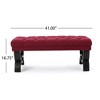 CENGHU Bench, Ottoman Bench, Fabric Sofa Ottoman, Sofa Large Footstool, Storage Chest,  Footrest for Living Room, Bedroom - 3 of 4