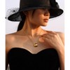Necklace Women Gold - HTUTWOO™ Mirror Pendant Necklace with Adjustable Chain, for Everyday Wear&occasions - 4 of 4