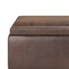 NicBex Modern Mid-Century Coffee Table Small Ottoman with Storage & Flip Tray Top,Upholstered Storage Ottoman for Living Room,Bedroom - 4 of 4