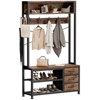 GIKPAL 6-in-1 Hall Tree with Bench, Entryway Coat Rack with 7 Hooks, Shoe Storage, 3 Drawers, and Top Shelf, Entry Organizer for Hallway or Mudroom - 2 of 4