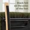 Vynxaria Dark Green Modern Nursery Rocking Chair Upholstered Glider Chair - 3 of 4
