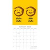 2026 Square Wall Calendar, Coffee, 16-Month Funny Corner Theme with 180 Reminder Stickers (12x12 In) - 3 of 4
