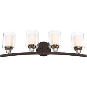 Minka Lavery Minka-Lavery Studio 5 33" Wide 4-Light Painted Bronze Bath Light Bar - 1 of 3