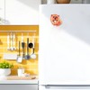 Unique Bargains Decorative Magnets Magnetic Fridge Sticker Irregular Shape Synthetic Resin Orange Red 1Pc - 2 of 3