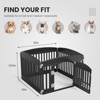 Sevobal Pet Carriers Safe And Secure Dog Playpen For Indoor And Outdoor, Pet Fence, Folding And Portable, Easy To Clean, Black, 35.6"*35"*23.6" - 3 of 4