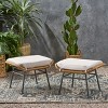 NicBex 2pc Modern Outdoor Montana Ottoman with Iron and Plastic - 3 of 4