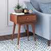 Sutton Mid-Century Modern Side Table Walnut Brown - Adore Decor - image 3 of 4