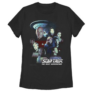 Women's Star Trek: The Next Generation Starfleet Classic Color Crew Poster T-Shirt - 1 of 4