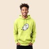 Dalix Giant Ghost Embroidered Hoodie Soft Fleece Hood Sweatshirt Mens - 3 of 4