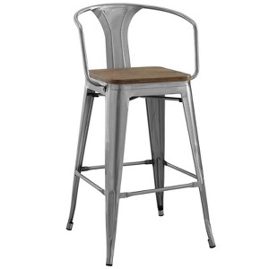 Modway Promenade Bar Stool - 1 of 4