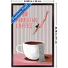 Trends International Reinders: Coffee - Good Morning Coffee in Pink and Lavender Framed Wall Poster Prints - 3 of 4
