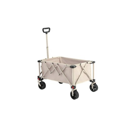 XINGHANZHENXUAN Garden Carts, Folding Wagon Cart with All Terrain Wheels, Adjustable Handle for Camping, Shopping, Sports, Fishing
