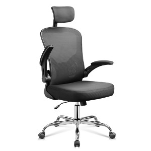 GALAXHERO High Back Mesh Office Chair, Ergonomic Desk Chair with Flip-up Armrests, Adjustable Headrest & Lumbar Support - 1 of 4
