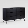 Simple Cut Out Handles 6 Drawer Dresser - Saracina Home - 2 of 4