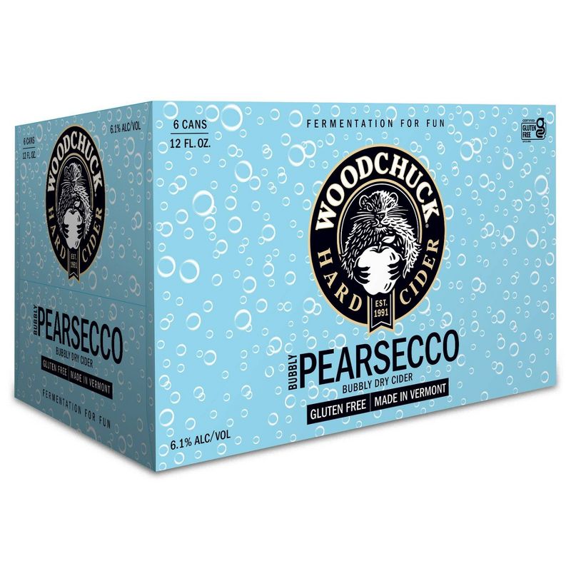 Woodchuck Bubbly Pearsecco Dry Hard Cider - 6pk/12 fl oz Cans, 4 of 5