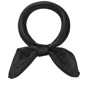 Elerevyo Women's Solid Satin Scarves Small Square Neck Scarf Neckerchief 19.7"x19.7" - 1 of 4