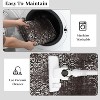Washable Vintage Paisley Rug Non Slip Distressed Low Pile Carpet Stain Resistant Floor Mat for Bedroom Living Room Office - 3 of 4