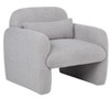 CAVINAS Minimalist Single Sofa Chair with Arms and Pillow, Teddy Fleece Armchair, Accent Chair for Living Room, Bedroom - 4 of 4