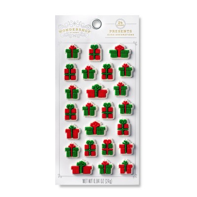 Presents Icing Decorations - 24ct - Wondershop™